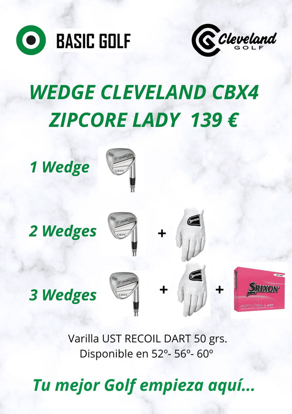Promo Wedge Cleveland CBX 4 Zipcore Lady Cleveland Golf